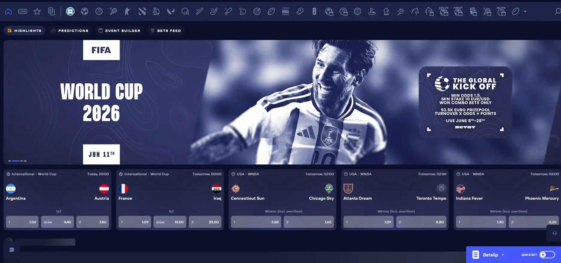 Duel Casino Sportwetten – 48 Sportarten und 17 Esport-Disziplinen